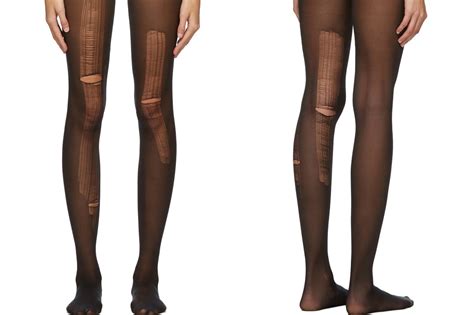 gucci tights distressed|gucci stockings with runs.